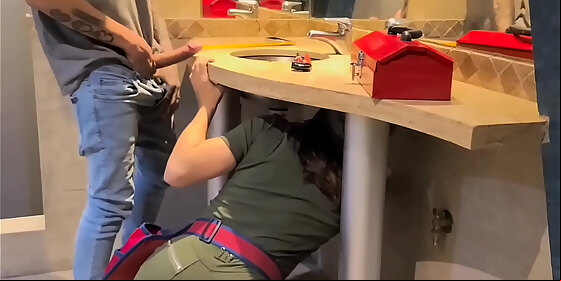 plumber at work choose the biggest tool monster cock for the only ass that can handle all the enormities
