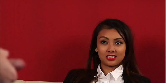 petite cfnm asian laughs at naked loser